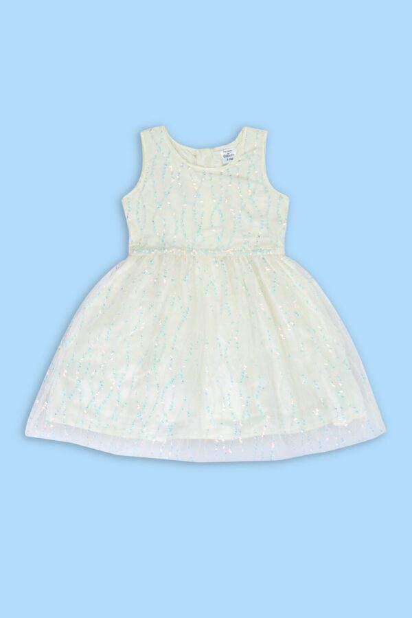 Doodle share Off White Girls Regular Fit Dress Size 4 Years