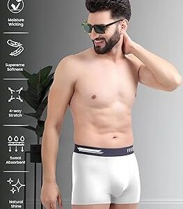 Freecultr Men Cotton Trunk Cloud white Colour Size XXL Pack Of 1