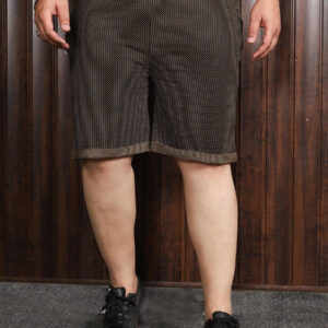 Big Banana Men Plus Size Jaan Yellow Jacquard Shorts Size 3XL