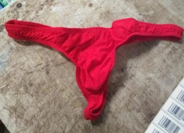 Intimantic Mid Rise Soft Cotton Tanga Panty Red