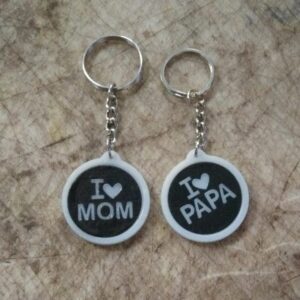 Private Lable Keyrings for mom and dad