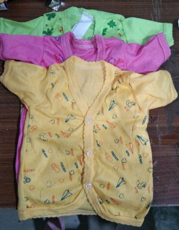 Private Lable New Born Baby Half Sleeve Top Malticolor Pack Of 3