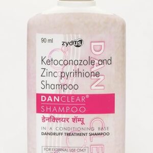 Danclear Bottle of 90ml Shampoo with Ketoconazole and Zinc Pyrithione