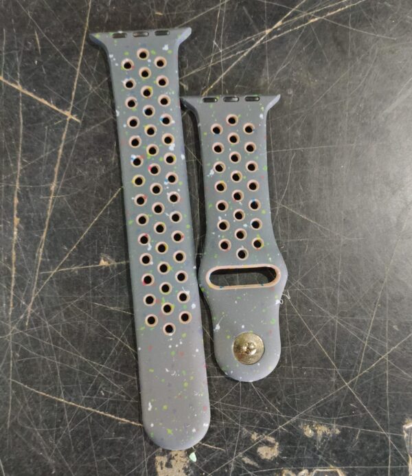 Private Label Soft Silicone iWatch Nike Strap Smart Watch Strap Dot Grey