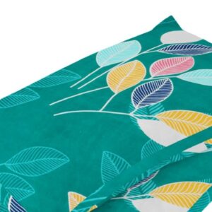 Private Lable 1 Pcs Poly cotton Pillow Cover printed green color