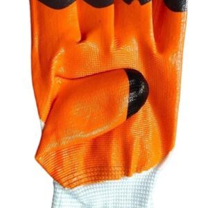 Deccan Black Tiger Finger Nitrile Coated Hand Gloves 1 pair