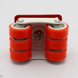 Private Lable Steel 6 Wheels Fix Roller Moving Ball Casters Wheel Plate 1pcs