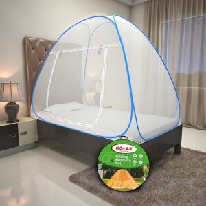 Kolar Mosquito Net for Single Bed sky blue colour