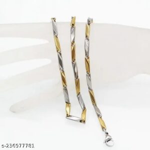 Private Lable Stainless Steel Rice Chain for Men and Boys Gold Silver Brass Chain