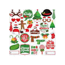 Party Propz Christmas Photobooth Props Multicolor Party Propz 35PCS