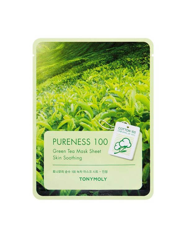 Tonymoly green tea mask sheet soothing care 21ml