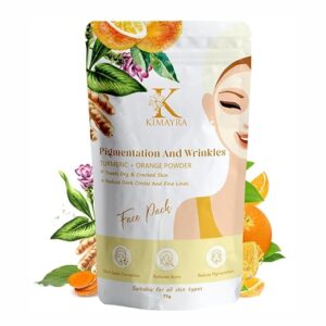 Kimayra Turmeric Orange Face Pack Powder For Skin Brightening For All Skin Type 75 GMS Pack Of 1