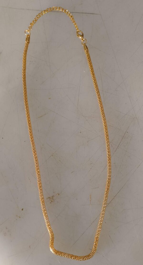 Private Label One Gram Gold Chain for Women pack of 1
