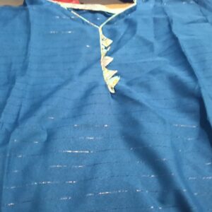 Private Lable Ethnic Style Kurti For Girls size XL blue colour
