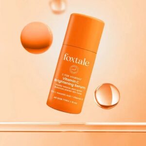 Foxtale Brightening Vitamin C Face Serum with L Ascorbic Acid Vitamin E 10ml