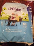 lyficare Classic Pants Waist Size 35 54 Inch Adult Diapers XL 10 Pieces