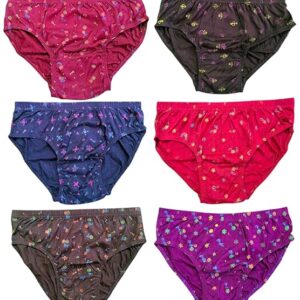 Stitched Inner Elastic Everyday use Pack of 6 multicolour size m