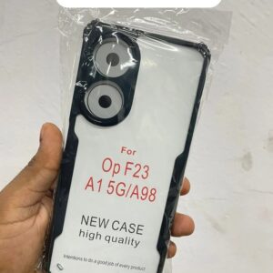 Private Lable Oppo F23 5G Ipaky Back Cover Black with Transparent Colour