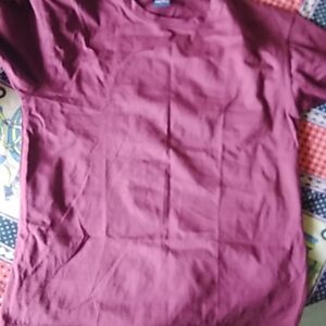 Private Lable Maroon Men And Boys Fit Half Sleeve Cotton T Shirt Size XS