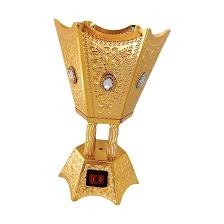 Private Lable Incense Burner Electric Bakhoor Burner Antique for Office Desktop Meditation Gold