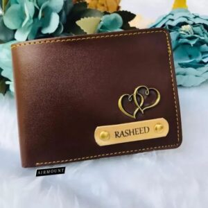 Private Lable Personalized Gents Anitha Name Wallet Rakhi Gift
