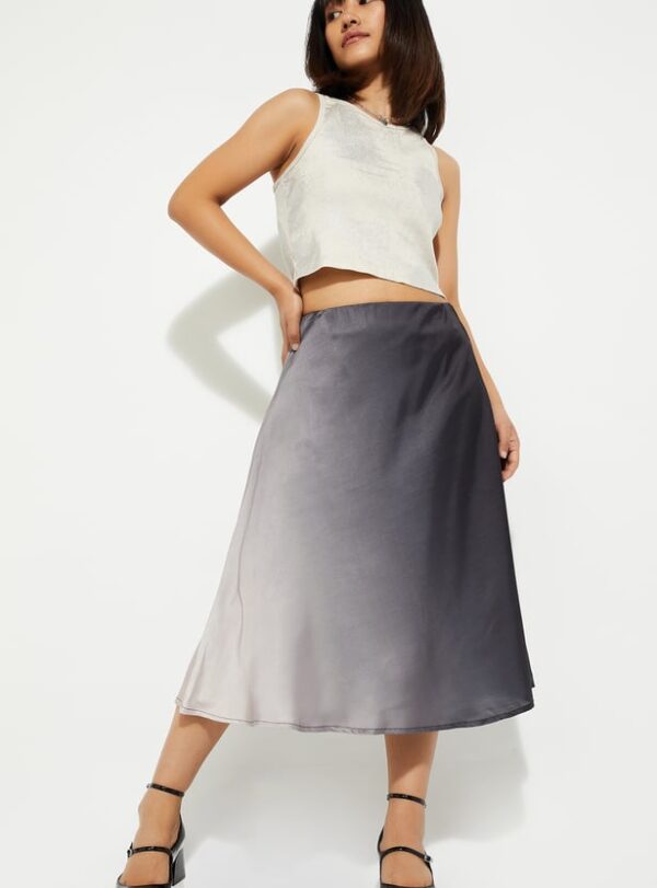 Max ALAYA F x URB N Women Ombre A Line Skirt Brown Colour Size M