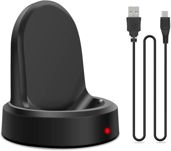 Gear Watch Wireless Charger Compatible with S msung Smartwatch S2 S3 S4 Black