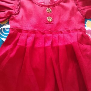 Private Lable Baby Girls Casual Summer Top red colour size 0 to 3 months