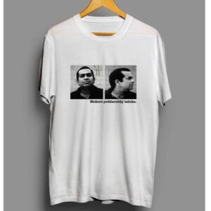 Styld nellore pedda reddy thaluka t shirt for men colour white size M