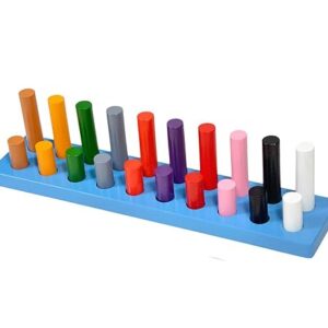Private Lable Pairing of Rods Big Wooden Color Sorting Pegs Color
