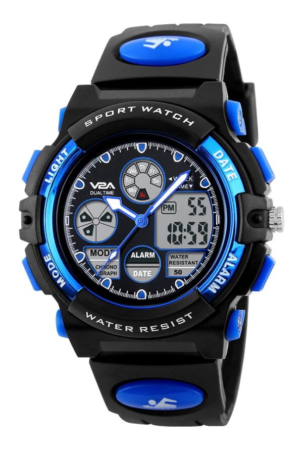V2A Sports watch for kid boys black colour