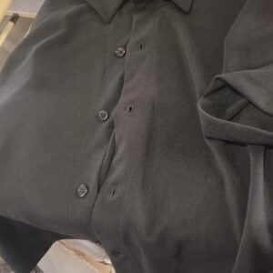 Zara women black half sleeve stretchable shirt size S