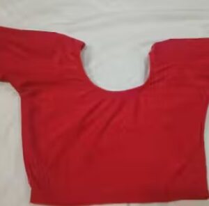 Private Lable trendy women fashion velvet blouse Colour red Size XL