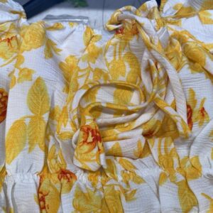 Private Lable Full sleeve Crop Top SIZE S COLOUR YELLOW FOR WOMEN
