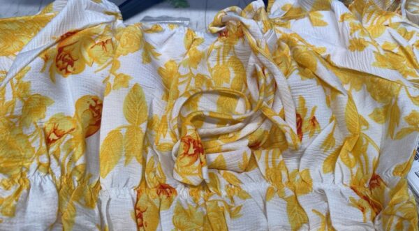 Private Lable Full sleeve Crop Top SIZE S COLOUR YELLOW FOR WOMEN
