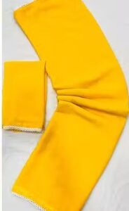 Private Label Haldi Special Yellow Georgette Saree net