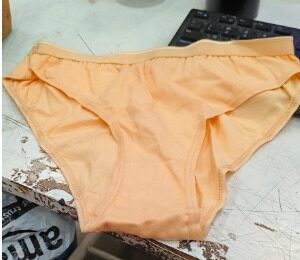 Private Lable panty for women cotton colour lite orange no size