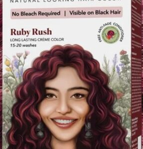 Paradyes Ruby Rush Glossy Hair Tint Semi Permanent Creme Color 60g Developer 60g Classic Conditioner 20G Antifade conditioner Gloves Brush manual