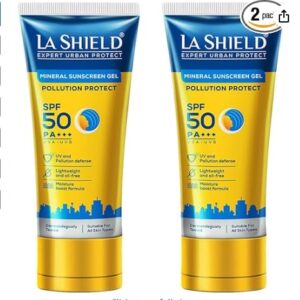 La Shield Pollution Protect Mineral Sunscreen For All Skin Type 50 Gram Pack Of 2