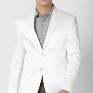 ENGLAND Men White Solid Formal Blazer free Size