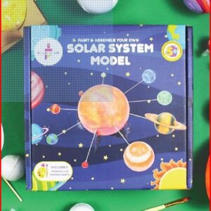 Kalakaram DIY Solar System Kit Paint and Assemble Solar System Model Kit for School Project