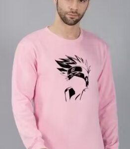 Private Label Stylish Unisex Kakashi 2 Sweatshirt Design Printed Sweatshirt pink size 15 to 16 y