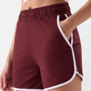 The Souled Store Women Mid Rise Pure Cotton Shorts SIZE M COLOUR MAROON