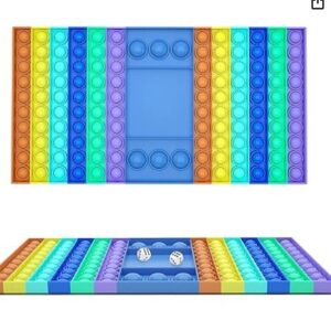Private Lable Pop Game Bubble Rainbow Chess Board Multi Color