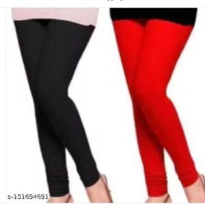 Private Label NASI PACK OF 2 BLACK RED LEGGINGS size M
