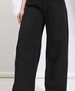 Tokyo Talkies Women Straight Fit Mid Rise Black Jeans SIZE 28 CM 71