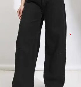 Tokyo Talkies Women Straight Fit Mid Rise Black Jeans SIZE 34 CM 86
