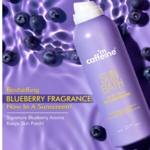 MCaffeine Sun Bath Water Resistant Body Sunscreen Spray SPF 80 100 ml