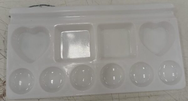 Private Label Artist Paint Mixing Plate 10 Well Watercolor Tray