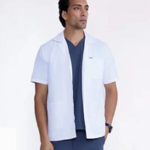 knya Everyday Men s Lab Coat Apron Size XL Colour white